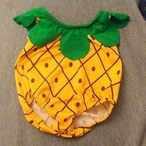 Baby pineapple bathing suit 12 M